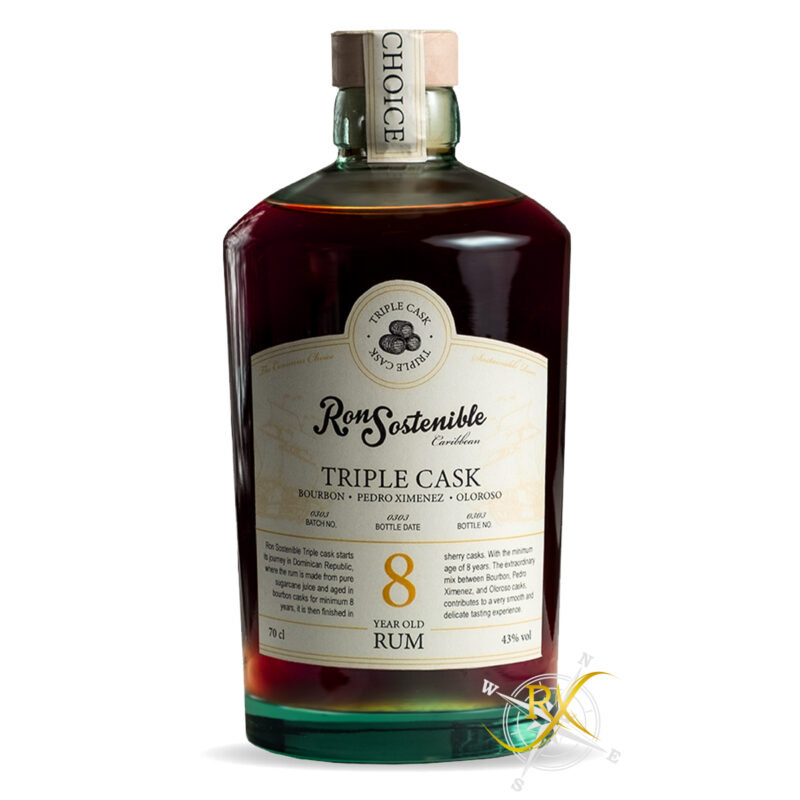 Ron Sostenible 8y Triple Cask Rum 43% Vol. 0,7l
