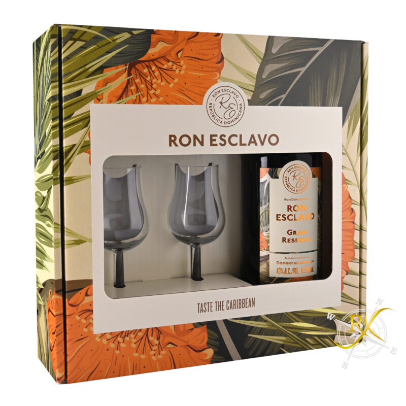 Esclavo Gran Reserva Giftbox + 2 Gläser 40% Vol. 0,7l