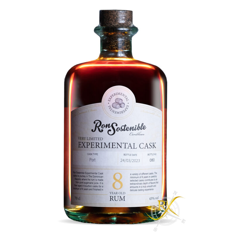 Ron Sostenible 8y Experimental Cask Port finish 43% Vol. 0,7l
