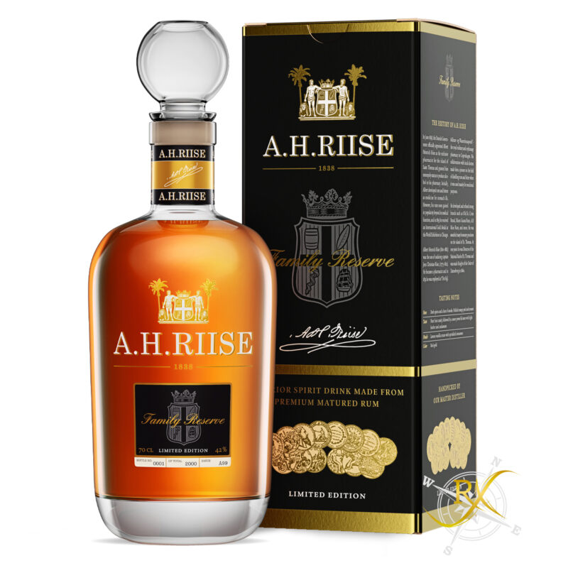 A.H. Riise Family Reserve 1838 25y 42% Vol. 0,7l + GB