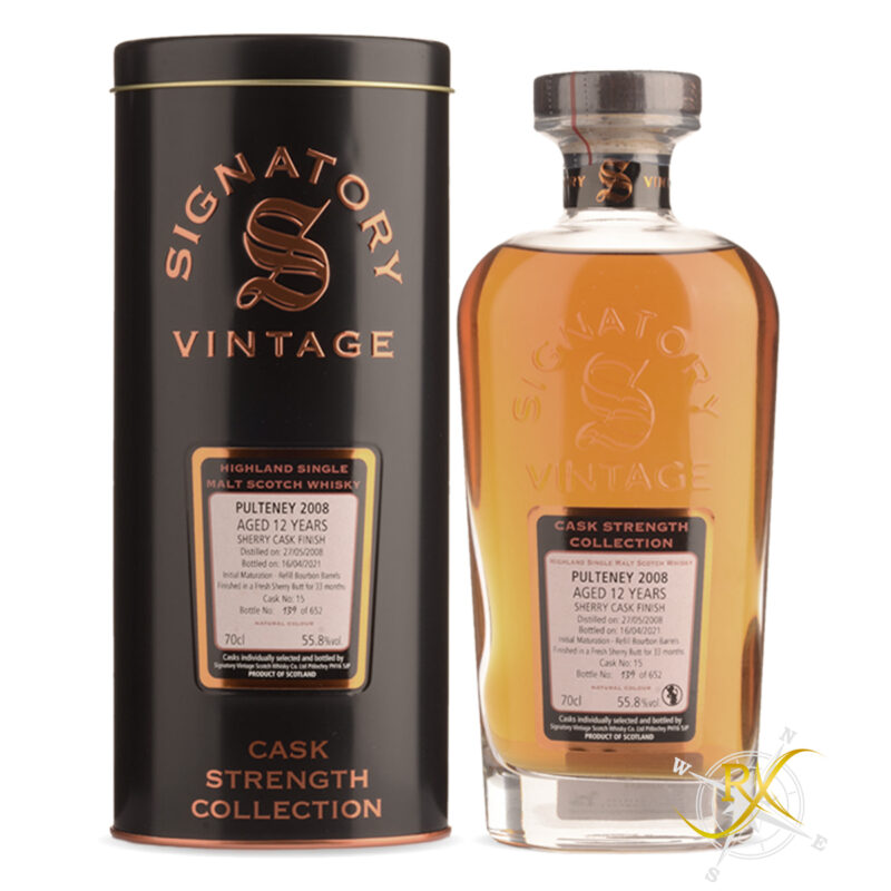 Signatory Vintage Pulteney 12y Whisky 55,8% Vol. 0,7l + GB