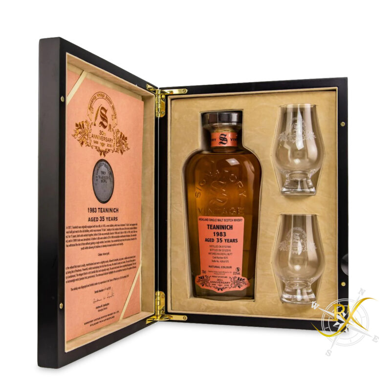 Signatory Vintage 30th anniversary 1983 Teaninich Whisky mit Gläsern 57,5% Vol.