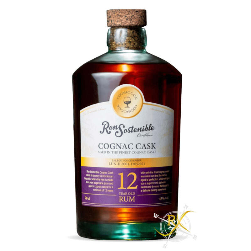 Ron Sostenible 12y Cognac Cask Rum 43% Vol. 0,7l
