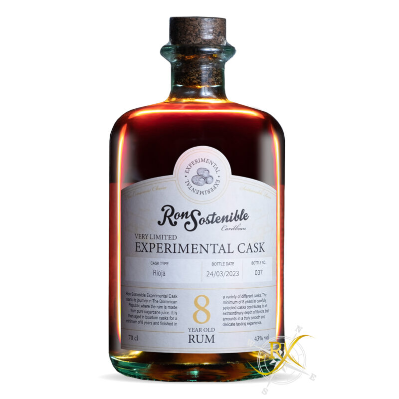 Ron Sostenible 8y Experimental Cask Rioja finish 43% Vol. 0,7l