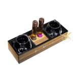 EVO You&Me "Luxury" Zebrano Wood Tray