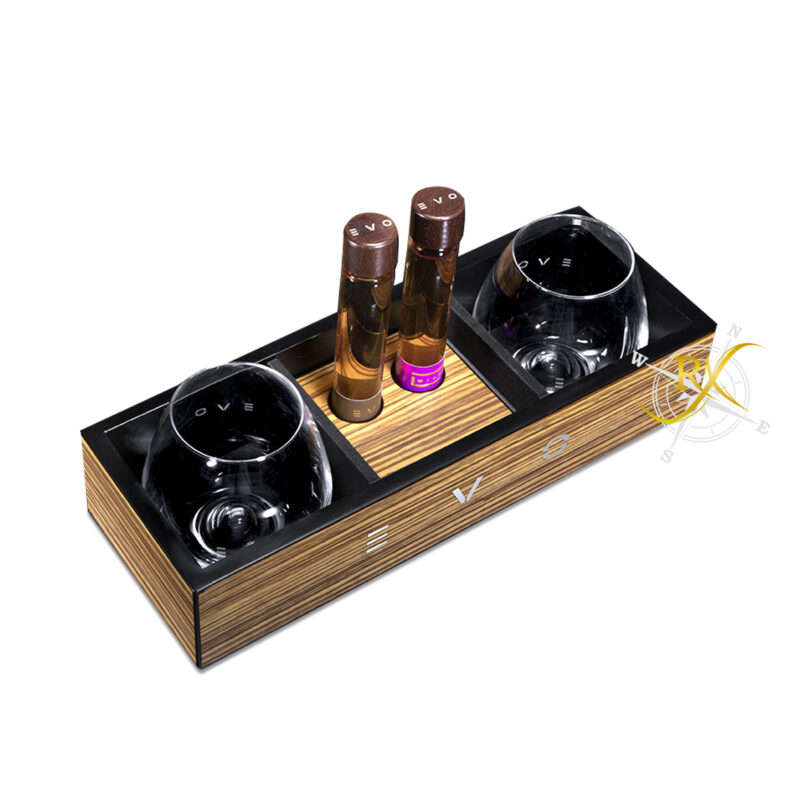 EVO You&Me "Luxury" Zebrano Wood Tray