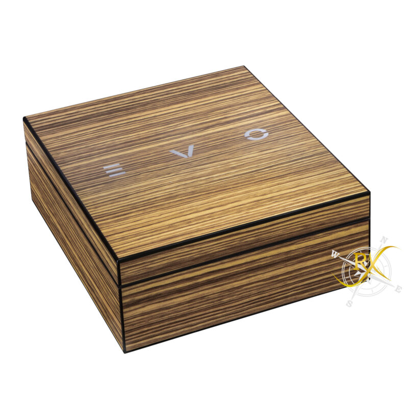 EVO Grappa Geschenkbox Zebrano für 1,0l (leer)