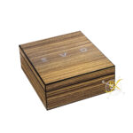 EVO Grappa Geschenkbox Zebrano für 0,5l (leer)