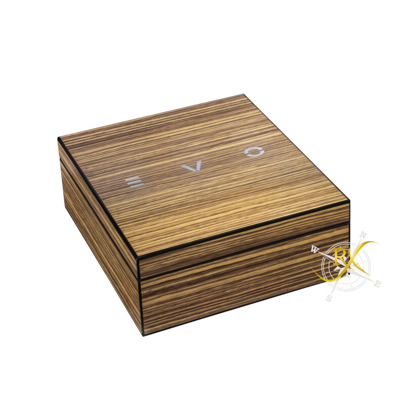 EVO Grappa Geschenkbox Zebrano für 0,5l (leer)