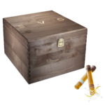 EVO Grappa Riserva / Fumo "WOOD CIGARBOX"(18/18) 42% Vol. 36x 0,05l
