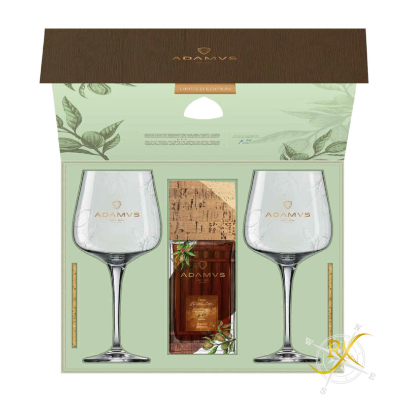 Adamus Organic Dry Gin Signature Edition 2023 +GB inkl. 2 Gläser 44,4% Vol. 0,7l