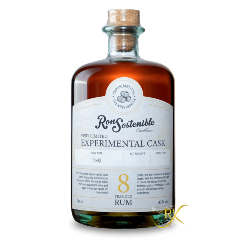 Ron Sostenible 8y Experimental CaskTokaji finish 43% Vol. 0,7l